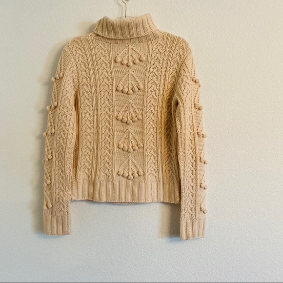 Celine cable knit pompom cashmere sweater Large - Picture 5 of 5